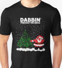 Cute Funny Dabbin' Through the Snow Unisex T-Shirt