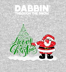 Cute Funny Dabbin' Through the Snow Kids Pullover Hoodie