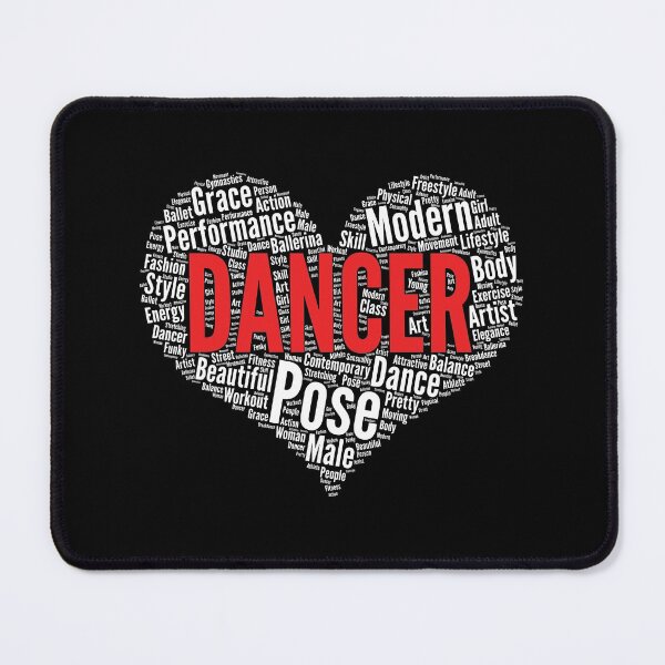 Item preview, Dance Heart Shape Word Cloud Design for Dancer print designed and sold by theodoros20.
