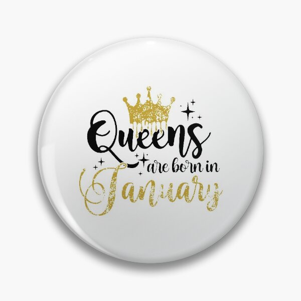 Item preview, Queens are born in January kid girl boy Off birthday Vacation Inspiration Joy Mood designed and sold by DesignByHeartUK.
