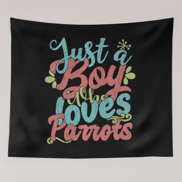 Item preview, Just A Boy Who Loves Parrots Gift graphic designed and sold by theodoros20.