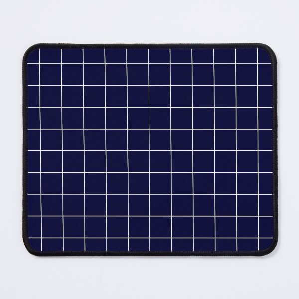 Item preview, Navy Blue White Grid Lines designed and sold by rewstudio.