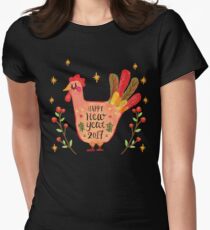 Chinese New Year Rooster - Happy New Year 2017 Women's Fitted T-Shirt