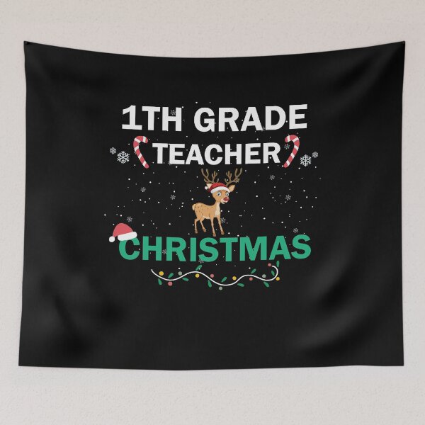 Item preview, 1th Grade Teacher Christmas designed and sold by imaneless.