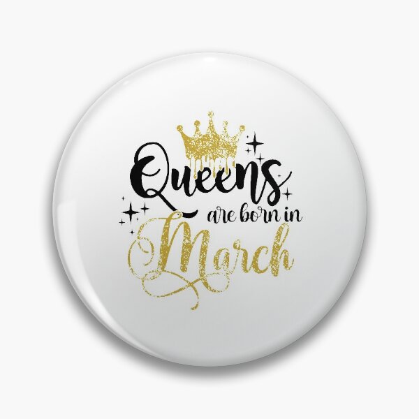 Item preview, Queens are born in March kid girl boy Off birthday Vacation Inspiration Joy Mood designed and sold by DesignByHeartUK.
