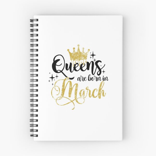 Item preview, Queens are born in March kid girl boy Off birthday Vacation Inspiration Joy Mood designed and sold by DesignByHeartUK.