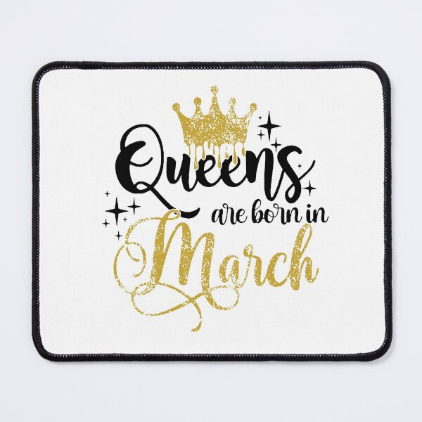 Item preview, Queens are born in March kid girl boy Off birthday Vacation Inspiration Joy Mood designed and sold by DesignByHeartUK.