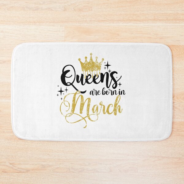 Item preview, Queens are born in March kid girl boy Off birthday Vacation Inspiration Joy Mood designed and sold by DesignByHeartUK.