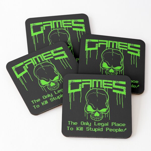 Item preview, Videogames the only legal place to kill stupid people ! graphic designed and sold by theodoros20.