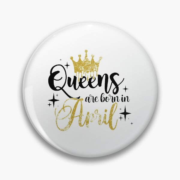 Item preview, Queens are born in April kid girl boy Off birthday Vacation Inspiration Joy Mood designed and sold by DesignByHeartUK.