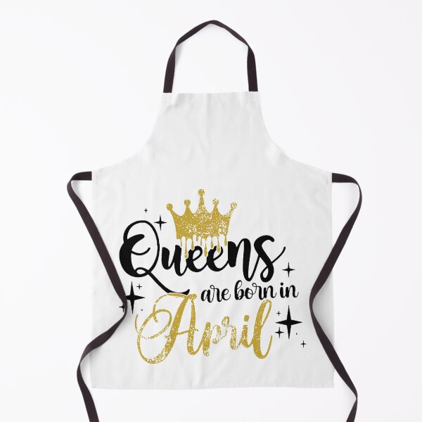 Item preview, Queens are born in April kid girl boy Off birthday Vacation Inspiration Joy Mood designed and sold by DesignByHeartUK.