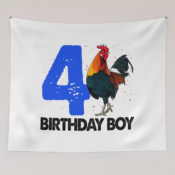 Item preview, Birthday Boy 4 Rooster designed and sold by Bendthetrend.