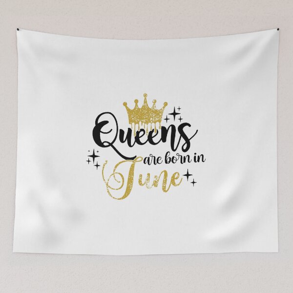 Item preview, Queens are born in June kid girl boy Of birthday Vacation Inspiration Joy Mood designed and sold by DesignByHeartUK.
