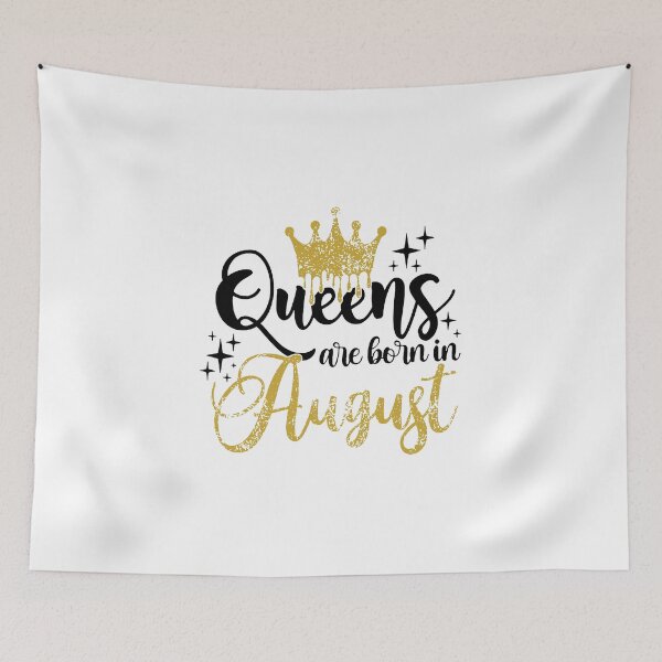 Item preview, Queens are born in August kid girl boy Of birthday Vacation Inspiration Joy Mood designed and sold by DesignByHeartUK.