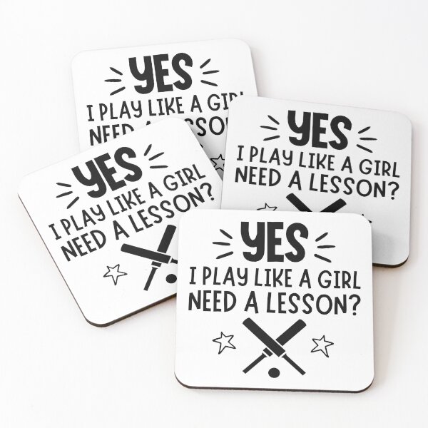 Item preview, Cricket: Yes, I play like a girl. Need a lesson? designed and sold by TheGreenGoat.