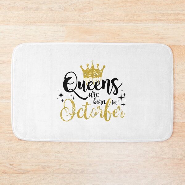 Item preview, Queens are born in October kid girl boy Of birthday Vacation Inspiration Joy Mood designed and sold by DesignByHeartUK.