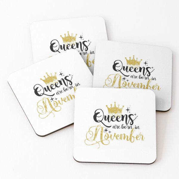Item preview, Queens are born in November kid girl boy Of birthday Vacation Inspiration Joy Mood designed and sold by DesignByHeartUK.