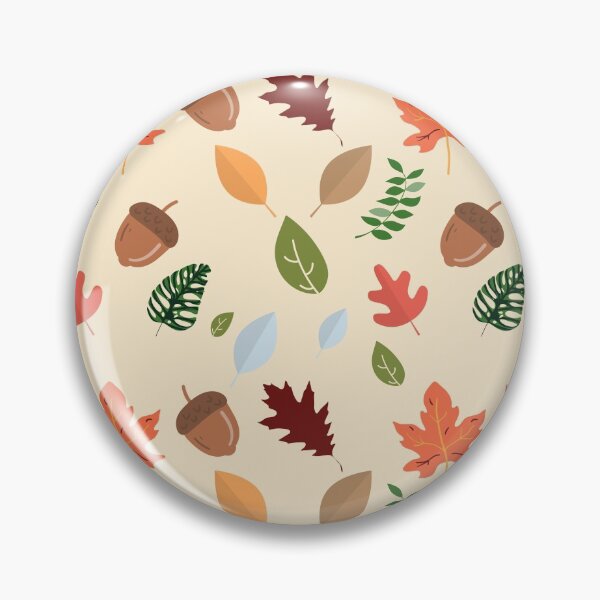 Item preview, Autumn pattern with leaves and hazelnut designed and sold by velisani.