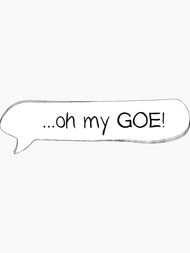 "Oh my GOE Figure Skating " Sticker for Sale by AnythingGOE Redbubble