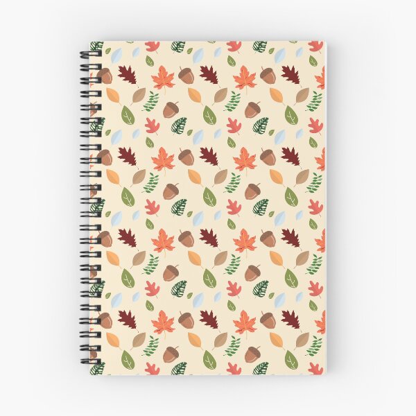 Item preview, Autumn pattern with leaves and hazelnut designed and sold by velisani.