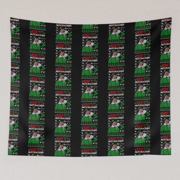 Item preview, Son Of A Nutcracker Elf Ugly Christmas Sweater designed and sold by TrevaMertz.