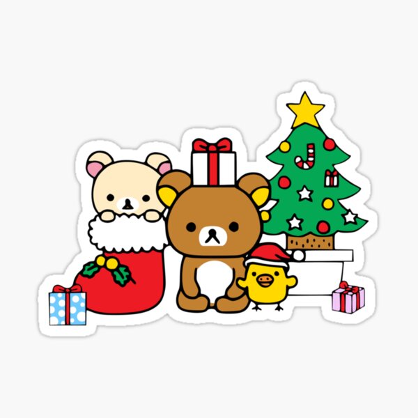 Korillakumi Christmas 2022 Rilakkuma Christmas Stickers | Redbubble