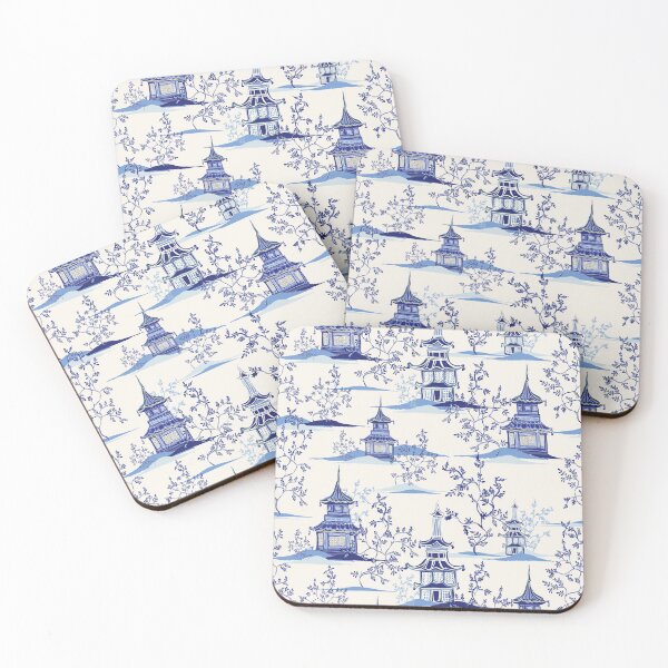 Item preview, Chinoiserie Pagoda Pattern designed and sold by nouveaudecor.