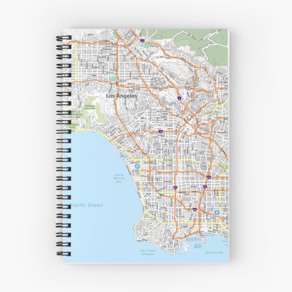 Item preview, Los Angeles Map Streets Hollywood LA California  designed and sold by Midwest-Goods.