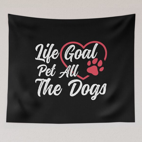 Item preview, Life Goal Pet All The Dogs , Dog Mom Tee, Dog Lover , Life Goal , Cute Dog Gift, Dog Lover Gift , Funny Dog 																 designed and sold by plussorn.