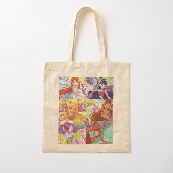Winx collage Cotton Tote Bag
