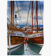 Schooners Hildur and Hauker Poster