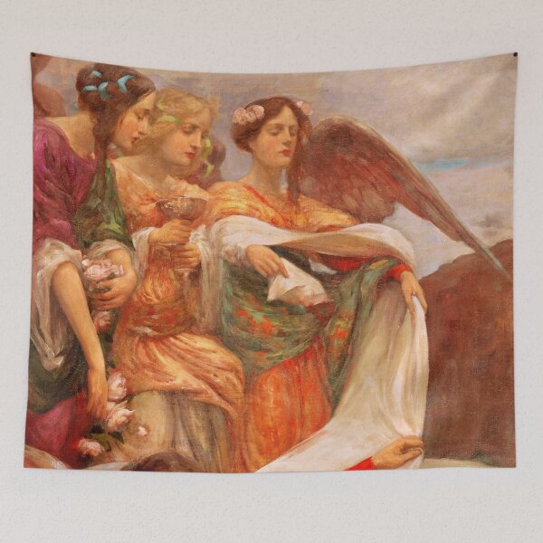 Item preview, Angels Descending - Rupert Bunny designed and sold by brushandframes.