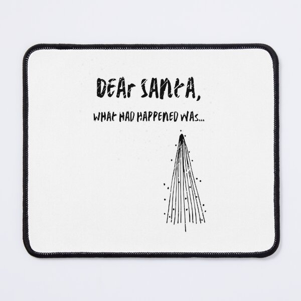 Item preview, Dear Santa, What had happened - (Modern Black Tree with Snow) designed and sold by TumbleCreek.