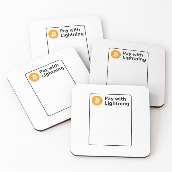 Item preview, Pay with Lightning (Bitcoin / Lightning Network) with space for your own QR Code II designed and sold by NautilusMare.