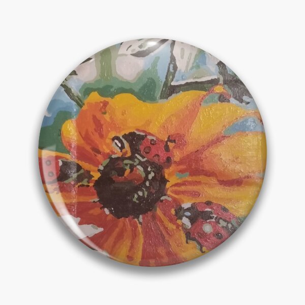 Item preview,  Ladybugs on flowers designed and sold by gidlite.