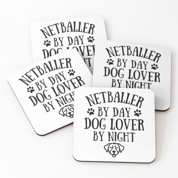 Item preview, Netballer by day. Dog lover by night designed and sold by TheGreenGoat.