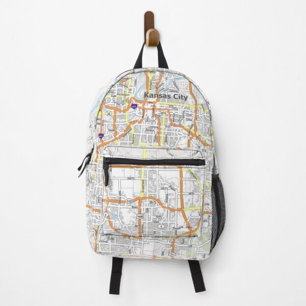 Item preview, Kansas City Map Cow Town Streets Missouri BBQ art designed and sold by Midwest-Goods.