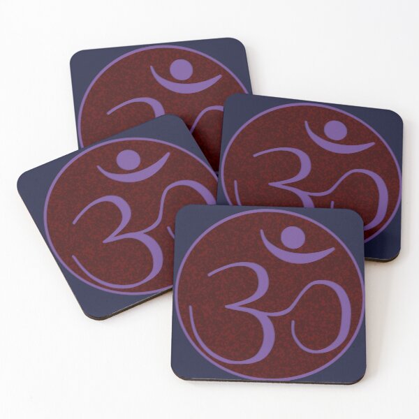 Item preview, OM Logo - Purple on Red designed and sold by Fractal Journeys, etc. .