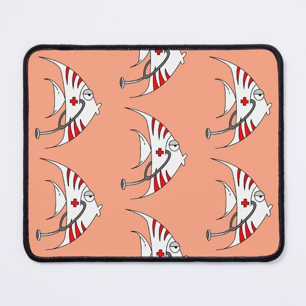 Item preview, Funny and Cute Medic Angel Fish Cartoon designed and sold by carefortoon.