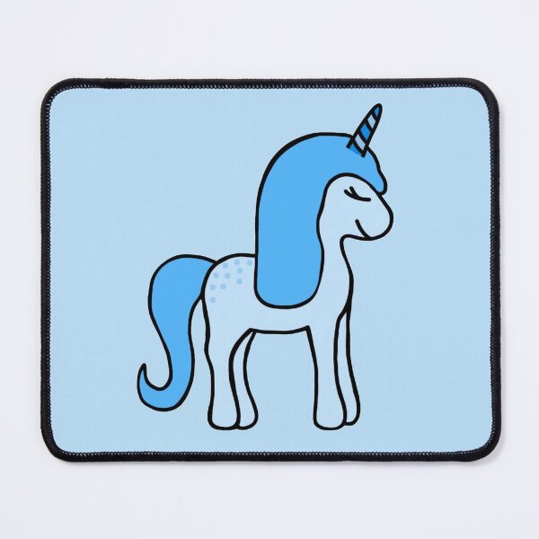 Item preview, Minimalistic Super Cute And Happy Light Blue Baby Unicorn designed and sold by Barolina.