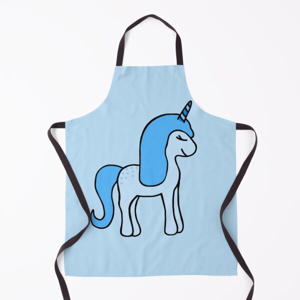 Item preview, Minimalistic Super Cute And Happy Light Blue Baby Unicorn designed and sold by Barolina.