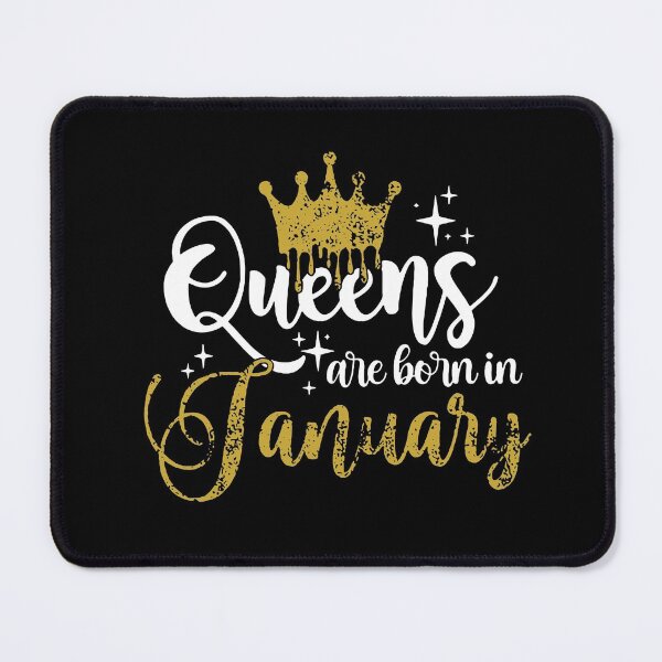 Item preview, Queens are born in January kid girl boy Off birthday Vacation Inspiration Joy Mood designed and sold by DesignByHeartUK.