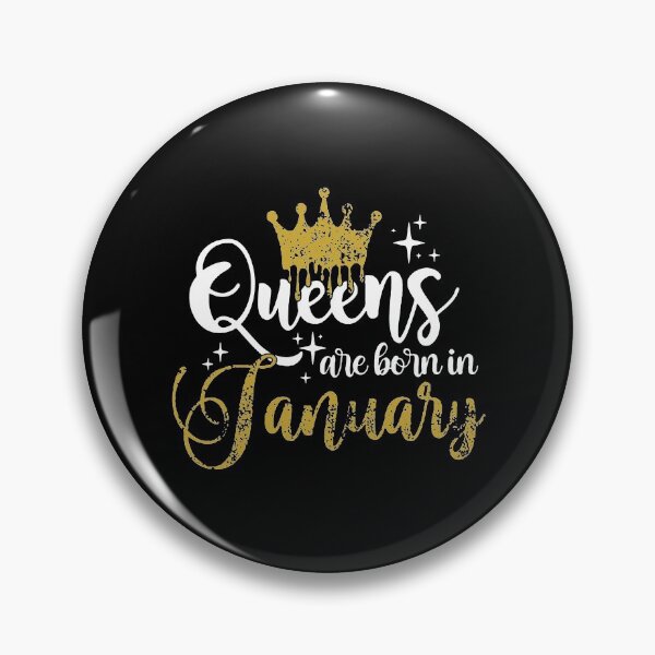 Item preview, Queens are born in January kid girl boy Off birthday Vacation Inspiration Joy Mood designed and sold by DesignByHeartUK.