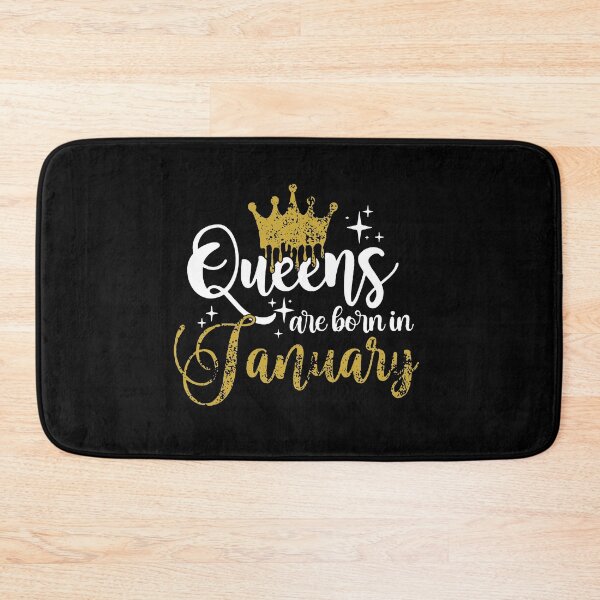 Item preview, Queens are born in January kid girl boy Off birthday Vacation Inspiration Joy Mood designed and sold by DesignByHeartUK.