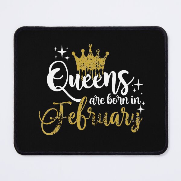 Item preview, Queens are born in February kid girl boy Off birthday Vacation Inspiration Joy Mood designed and sold by DesignByHeartUK.