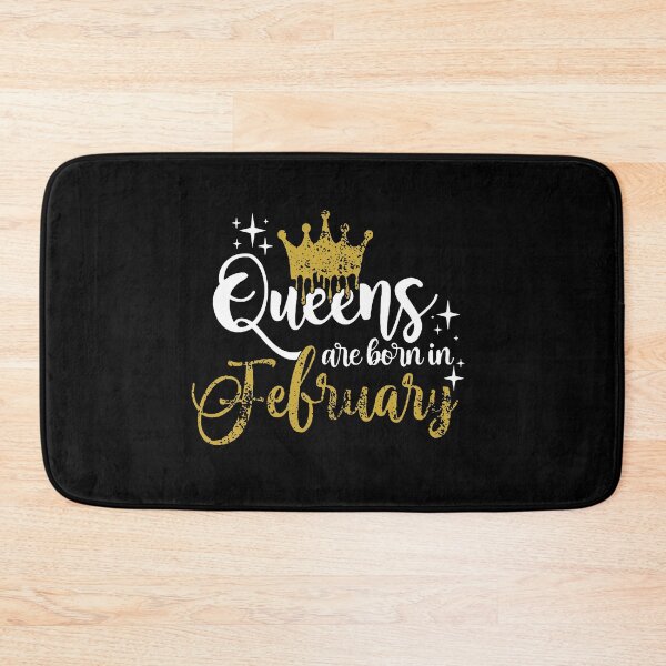 Item preview, Queens are born in February kid girl boy Off birthday Vacation Inspiration Joy Mood designed and sold by DesignByHeartUK.