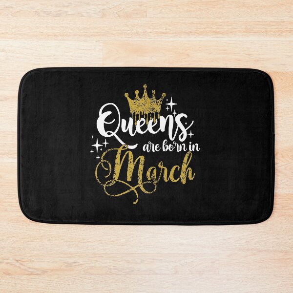 Item preview, Queens are born in March kid girl boy Off birthday Vacation Inspiration Joy Mood designed and sold by DesignByHeartUK.