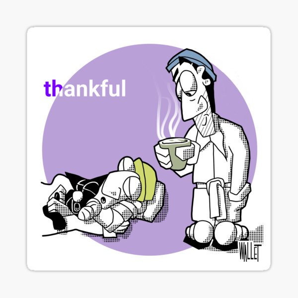 Thankful Sticker