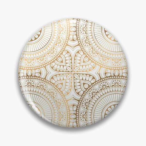 Item preview, Mandala Gold Pattern Illustration With White Shimmer designed and sold by Vic Torys ☆.