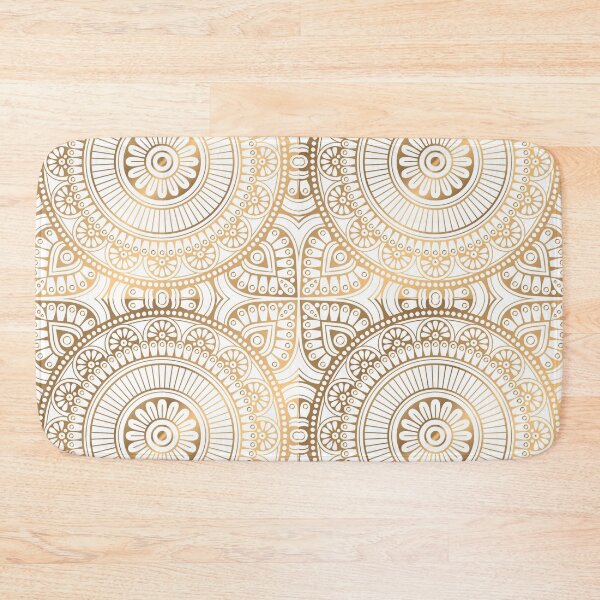 Item preview, Mandala Gold Pattern Illustration With White Shimmer designed and sold by Vic Torys ☆.